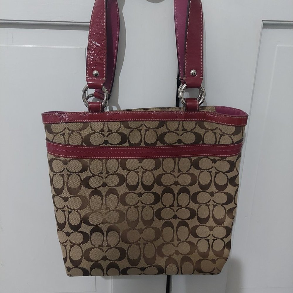 Coach Canvas Tote - Picture 2 of 4